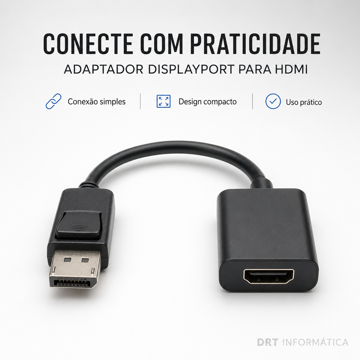 Adapt. DisplayPort p/ HDMI