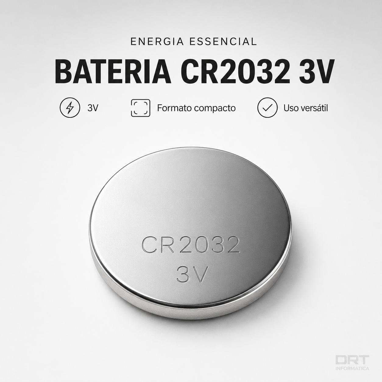 Bateria CR2032 3V Cartela