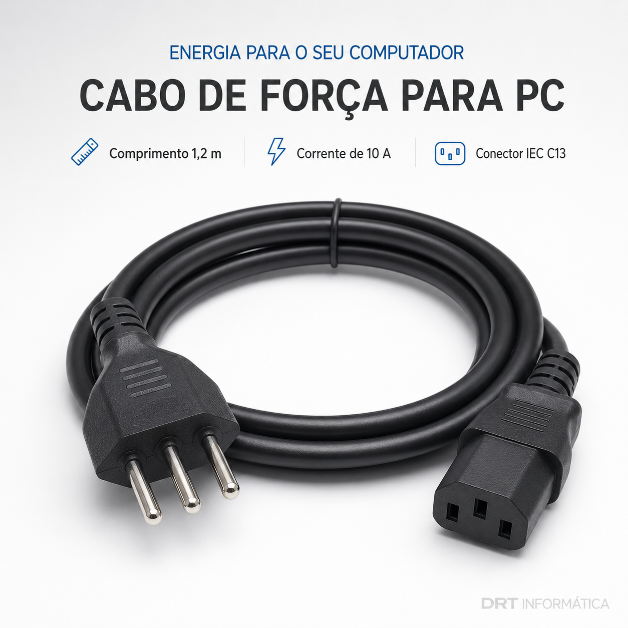 Cabo Força 1,2m 10A