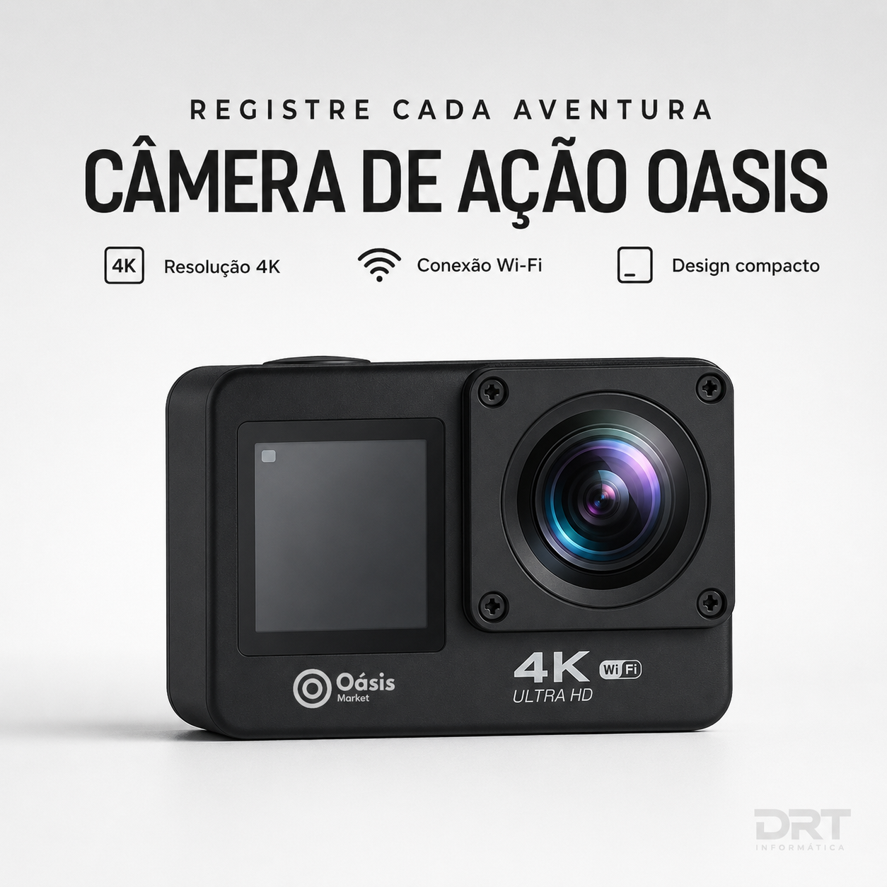 Câmera Ação 4K Wi-Fi Oasis