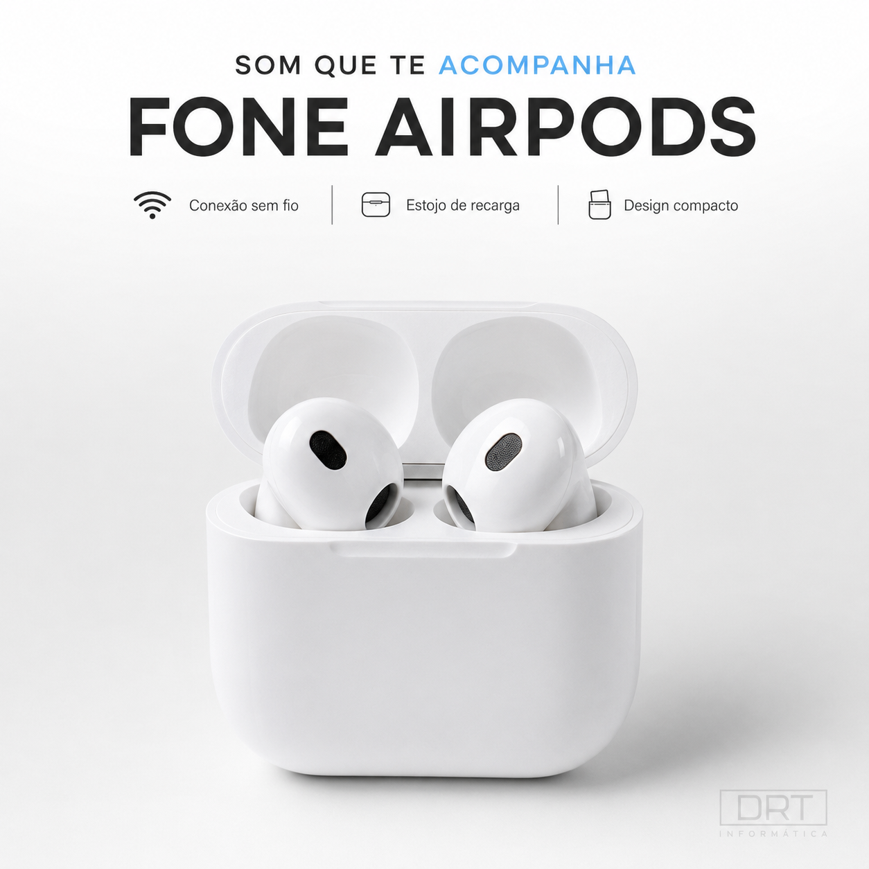 Fone AirPods 1ª Linha