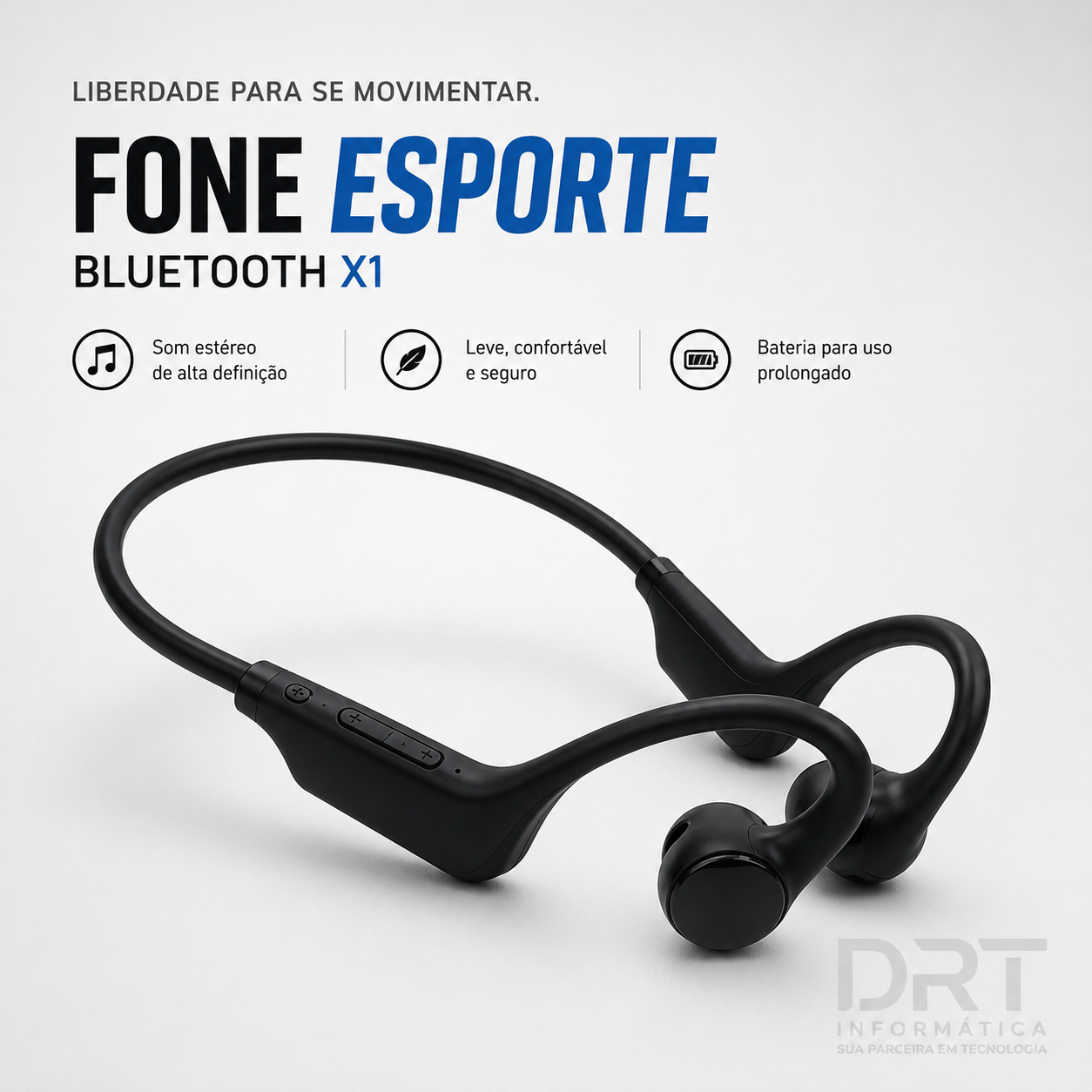Fone Condução Óssea X1