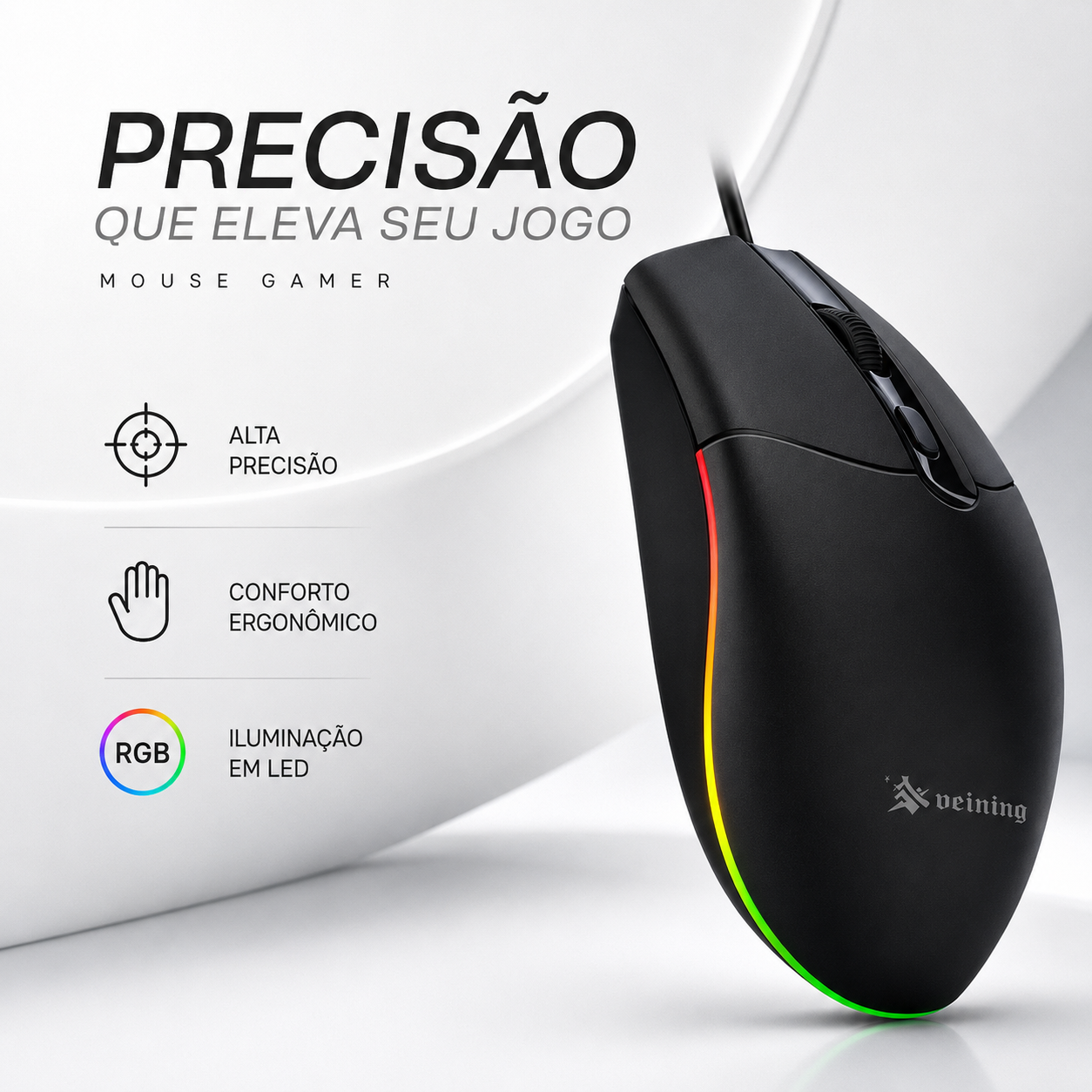 Mouse com Fio RGB
