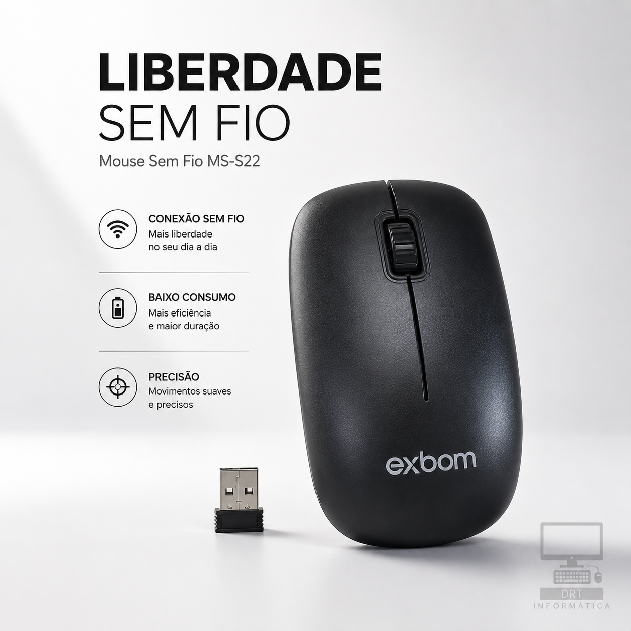 Mouse Sem Fio MS-S22