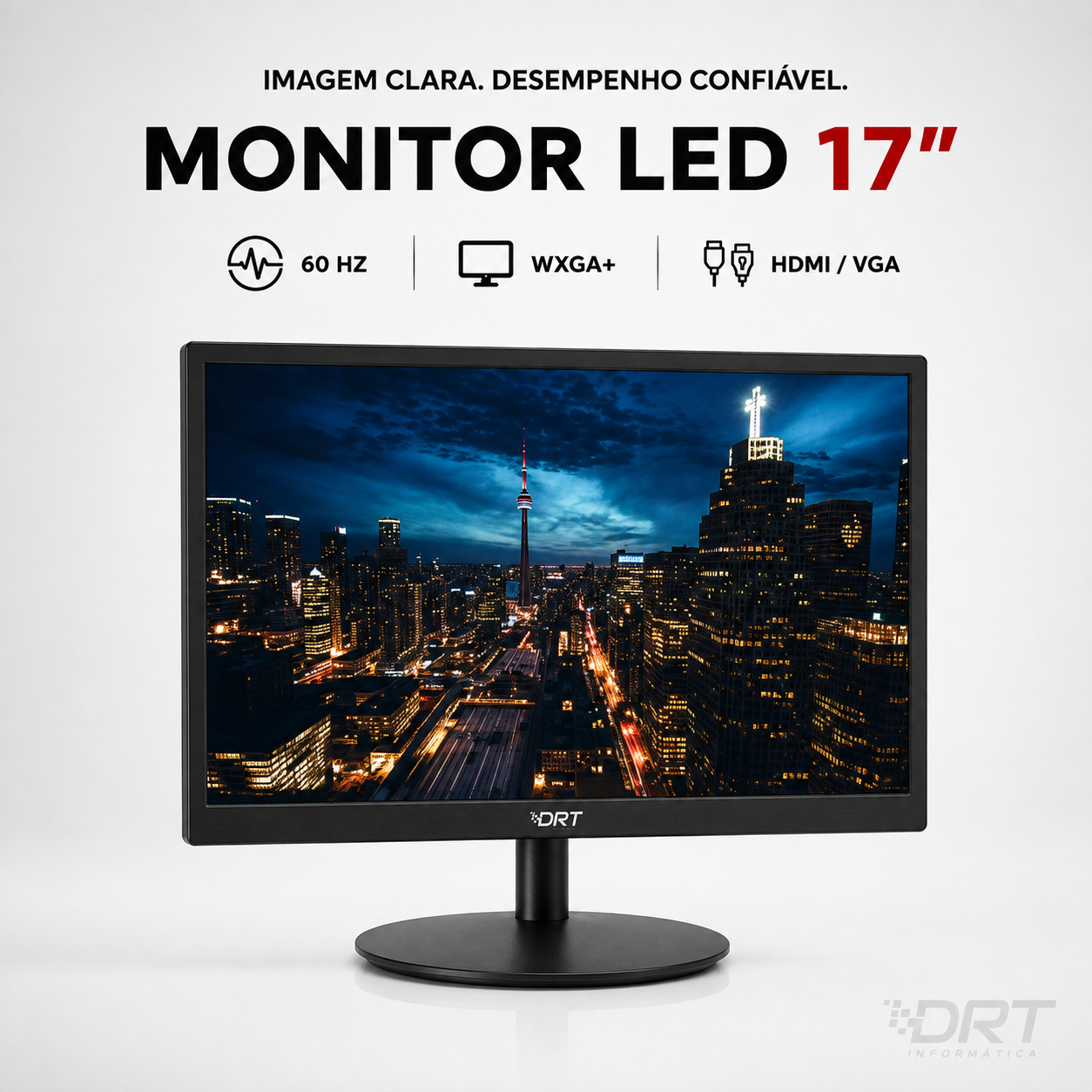 Monitor LED 17” 60Hz HDMI/VGA