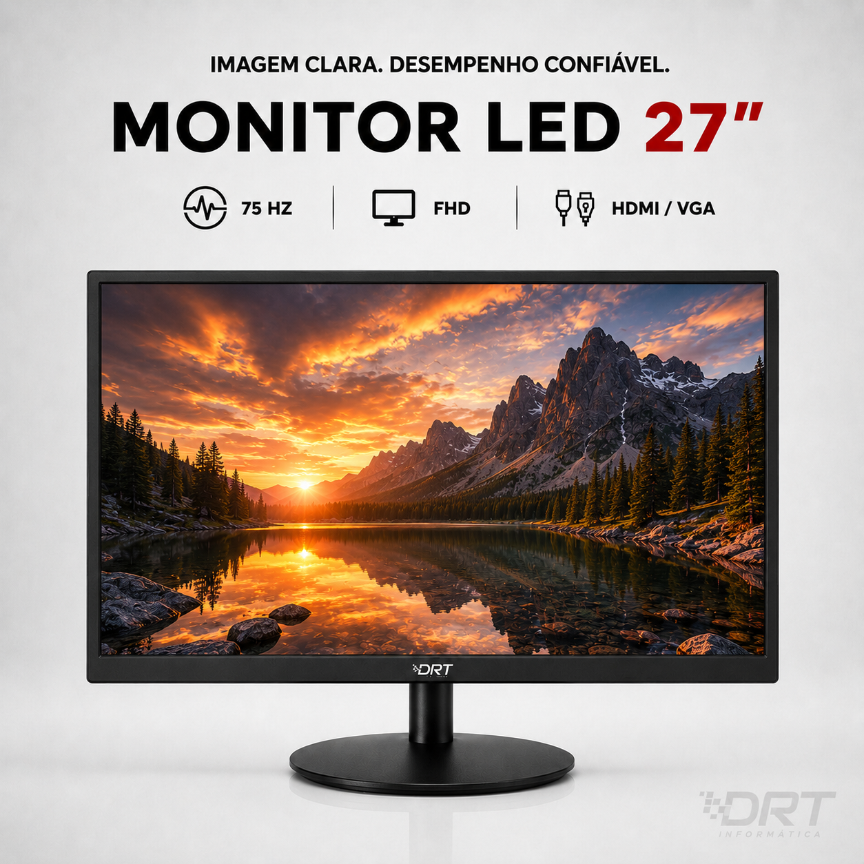 Monitor LED 27” 75Hz HDMI/VGA